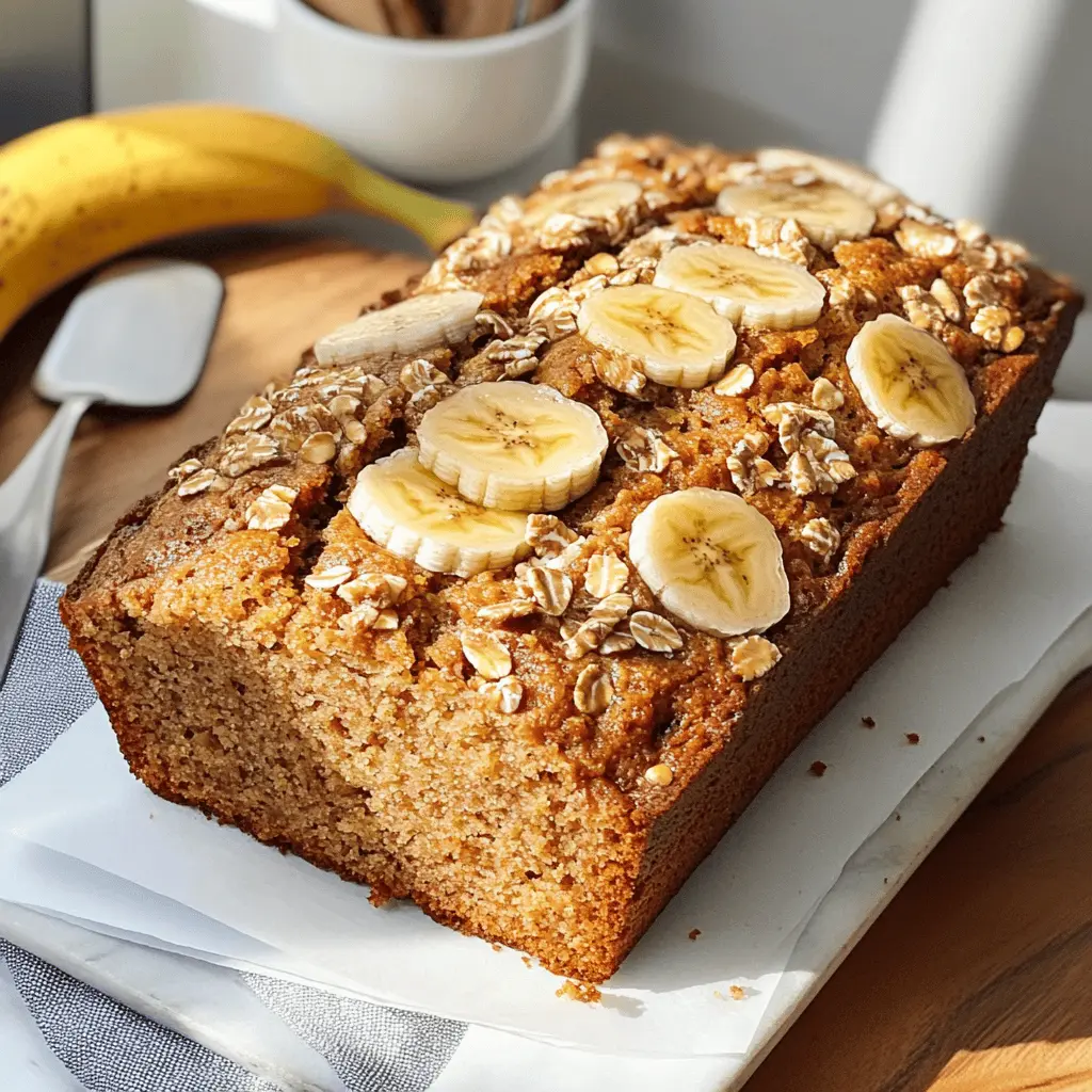 Looking for a guilt-free treat? This Healthy Banana Bread is packed with wholesome ingredients and natural sweetness from ripe bananas! With a moist texture and a hint of cinnamon, it's perfect for breakfast or a snack. Save this recipe for a delightful way to enjoy your overripe bananas while keeping it nutritious and delicious! Ideal for cozy mornings and sharing with friends!
