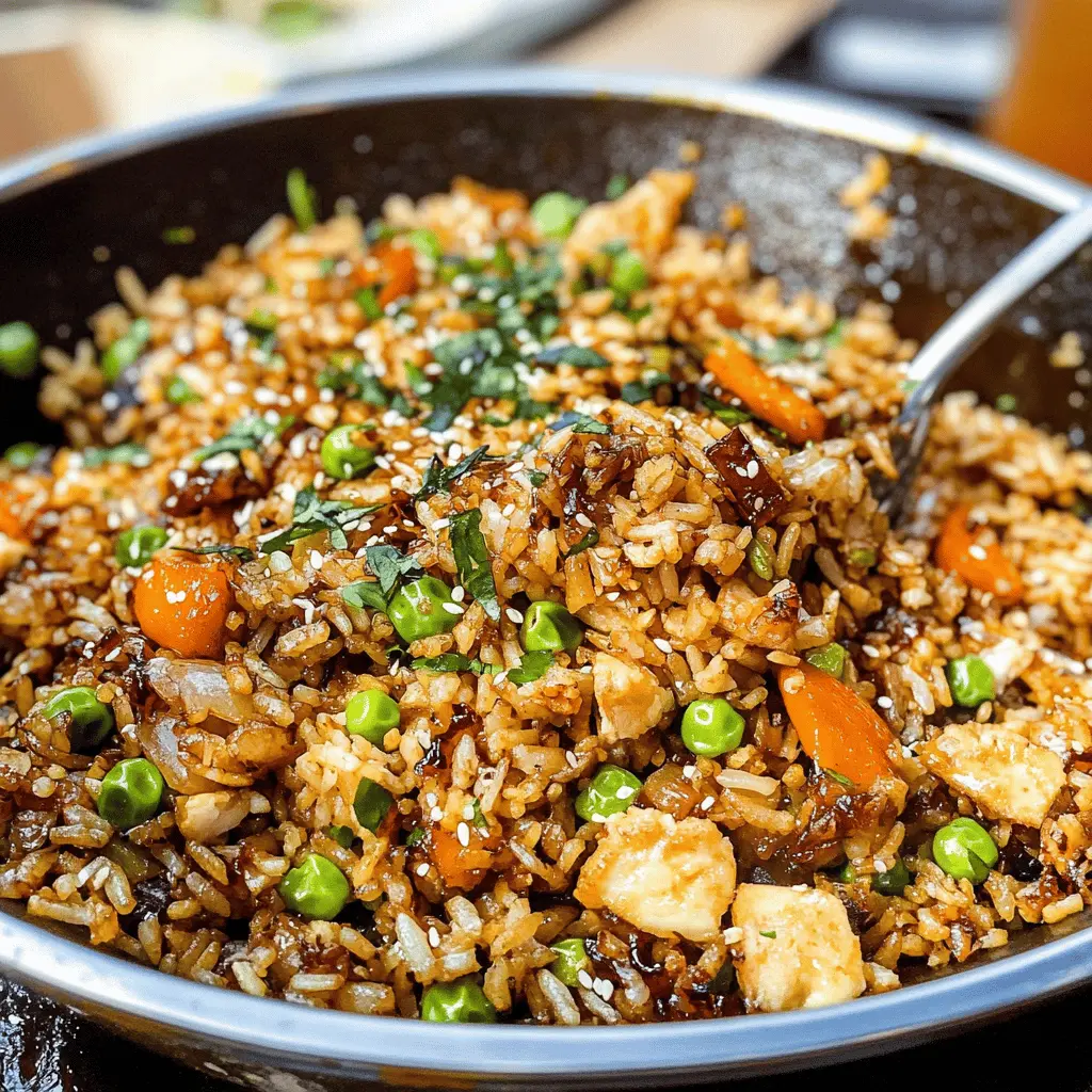 This Blackstone Fried Rice is a flavor-packed dish made with vibrant vegetables and perfectly cooked rice, all tossed together on a sizzling Blackstone griddle! Perfect for weeknight dinners or backyard gatherings, this recipe is simple and quick. Save it for a delightful meal that everyone will love—your family and friends will be asking for seconds!