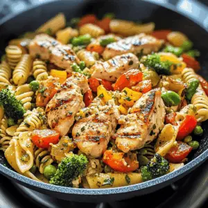This Chicken Pasta Primavera is a colorful and vibrant dish that combines tender chicken, fresh vegetables, and al dente pasta for a delightful meal! With a simple garlic and olive oil sauce, this recipe captures the essence of spring. Perfect for weeknight dinners or special gatherings, it’s a healthy option that’s packed with flavor. Be sure to save this easy recipe for your next cooking adventure!
