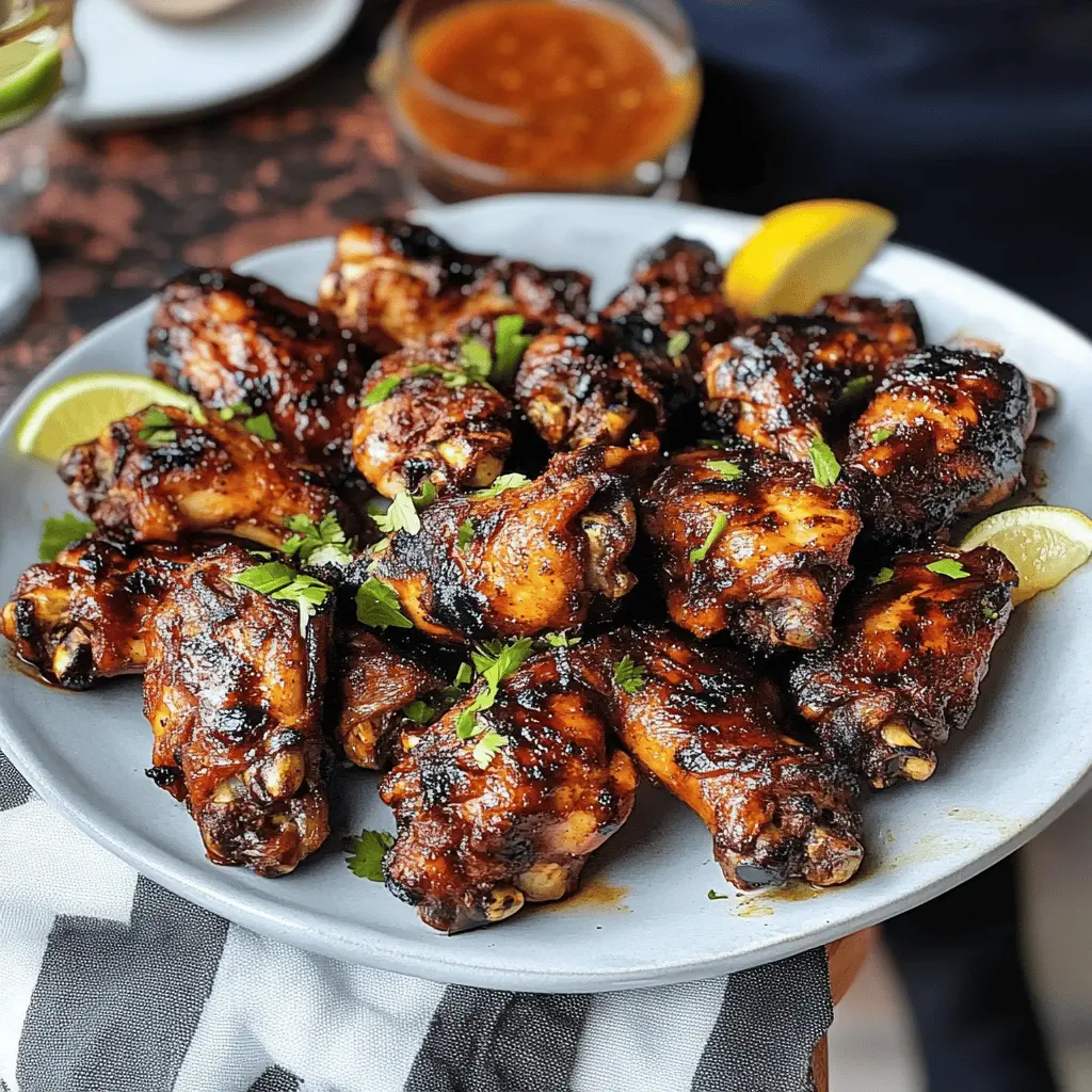 Get ready to spice up your barbecue with these Crispy Grilled Jamaican Jerk Chicken Wings! Bursting with bold flavors from a zesty marinade, these wings are perfect for game day or summer gatherings. Pair them with your favorite dipping sauce for an unforgettable treat. Save this recipe for a deliciously fun grilling adventure!