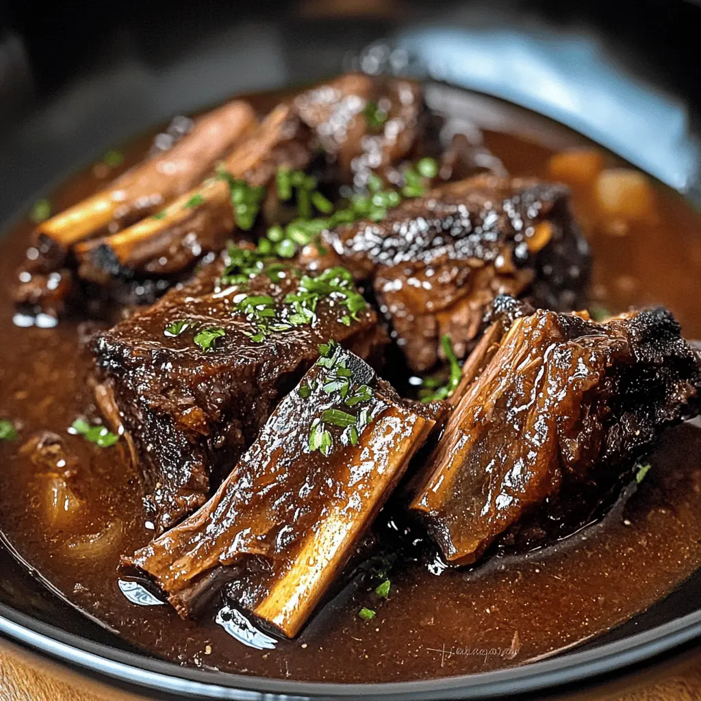 Fall-off-the-bone tender, these Crockpot Beef Short Ribs are a comforting meal made effortless! Enjoy rich flavors blended with spices, perfect for cozy dinners or special occasions. Just set it and forget it! Save this recipe and bring a touch of warmth to your table tonight!
