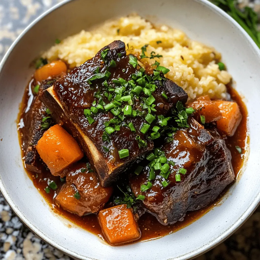 Treat yourself to these tender French Style Braised Short Ribs that melt in your mouth! Slow-cooked in red wine, aromatic herbs, and fresh vegetables, this dish is perfect for cozy dinners or special occasions. Serve them with mashed potatoes or crusty bread to soak up the rich sauce. Remember to save this recipe for your next culinary adventure!
