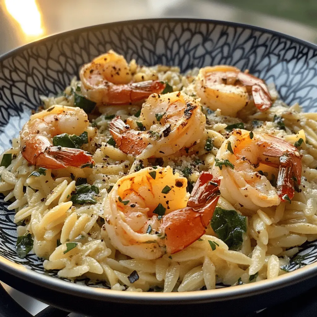 This One Pan Parmesan Orzo with Shrimp is a delightful and easy meal that's sure to impress! Featuring creamy Parmesan, juicy shrimp, and tender orzo pasta, it’s perfect for a cozy dinner or quick weeknight meal. Save this recipe and make it for your next family gathering or a special date night. Your taste buds will thank you!
