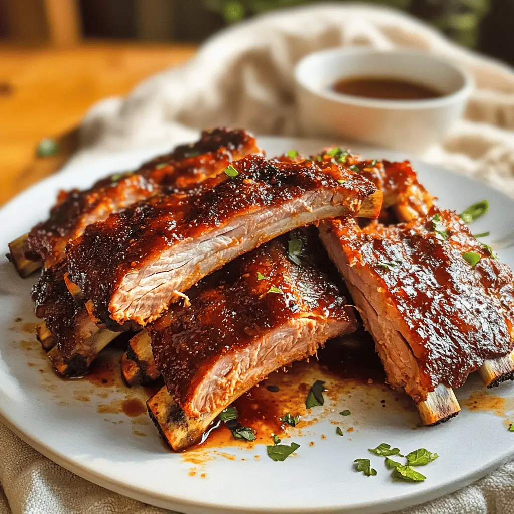 Craving delicious, fall-off-the-bone oven-baked spare ribs? This simple recipe showcases tender meat, bursting with flavor thanks to a mouthwatering marinade that includes your favorite spices. Perfect for a family gathering or a weekend feast! Save this pin to whip up these delectable ribs at your next cookout!