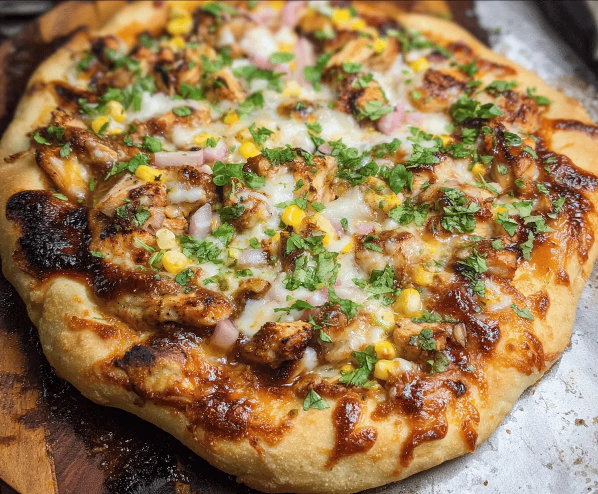 Easy Grilled BBQ Chicken Pizza for Summer