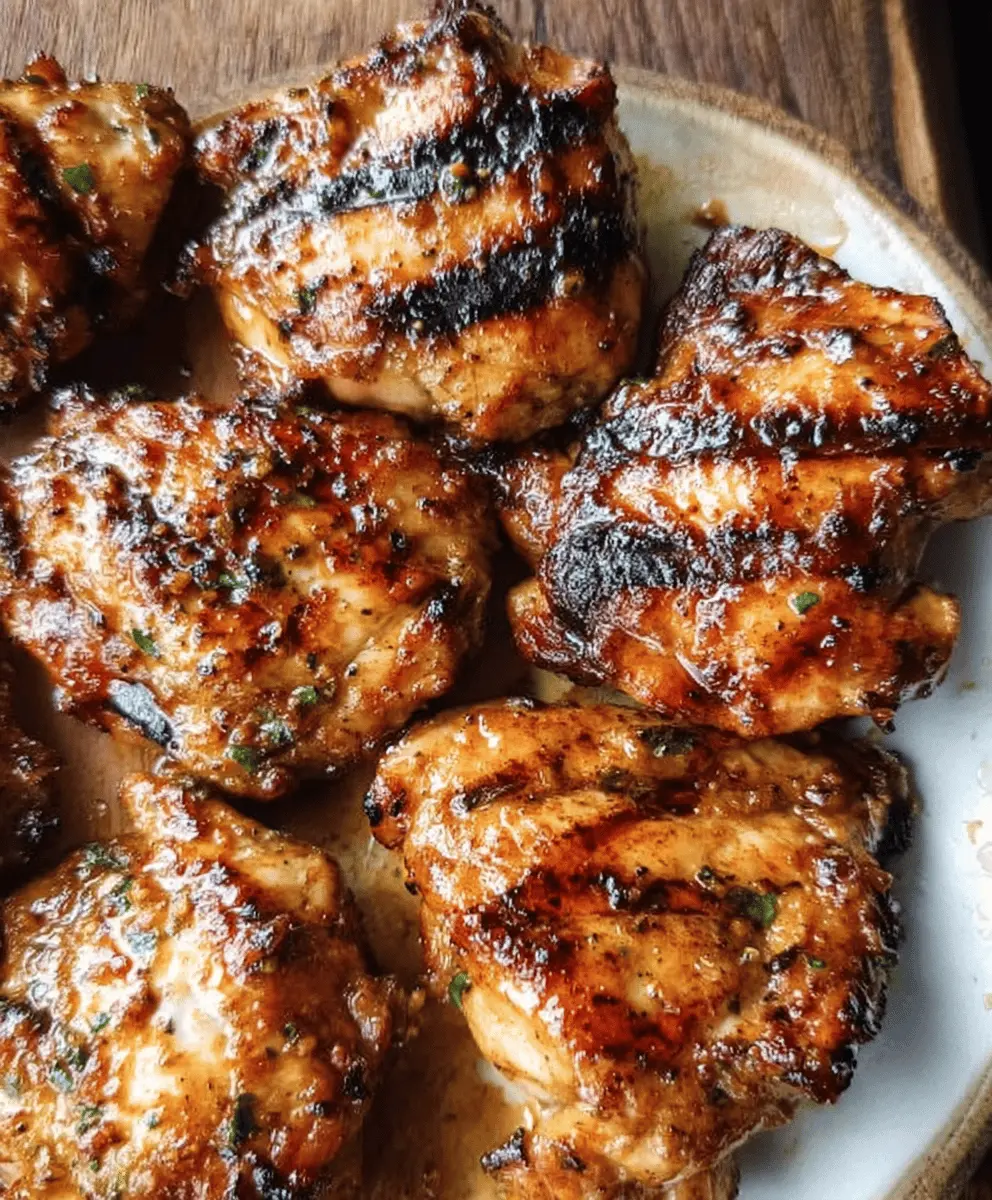 Easy Best Grilled Boneless Chicken Thighs Recipe
