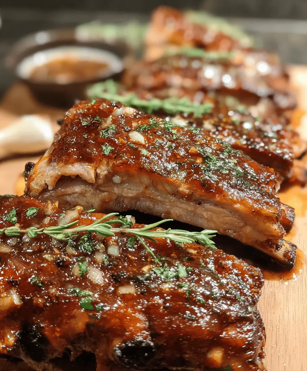 Easy Oven Baked Sticky Pork Ribs Recipe