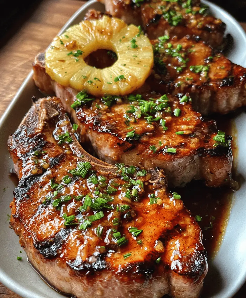 Easy Hawaiian Pork Chops with Pineapple Glaze