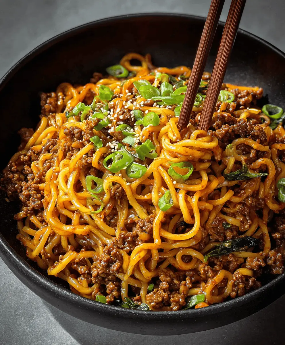 Easy Mongolian Ground Beef Noodles for a Quick Dinner