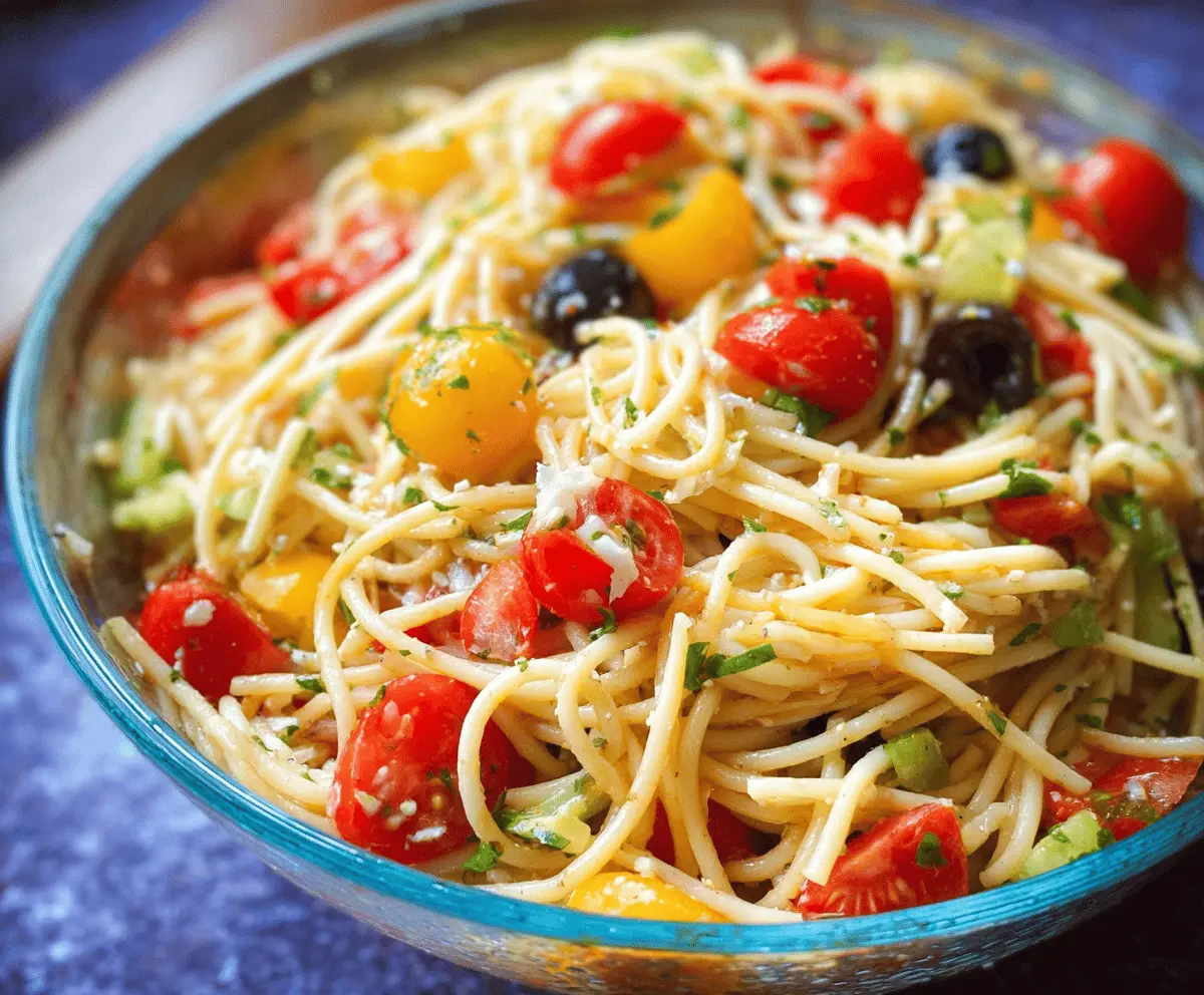 Easy California Spaghetti Salad Recipe