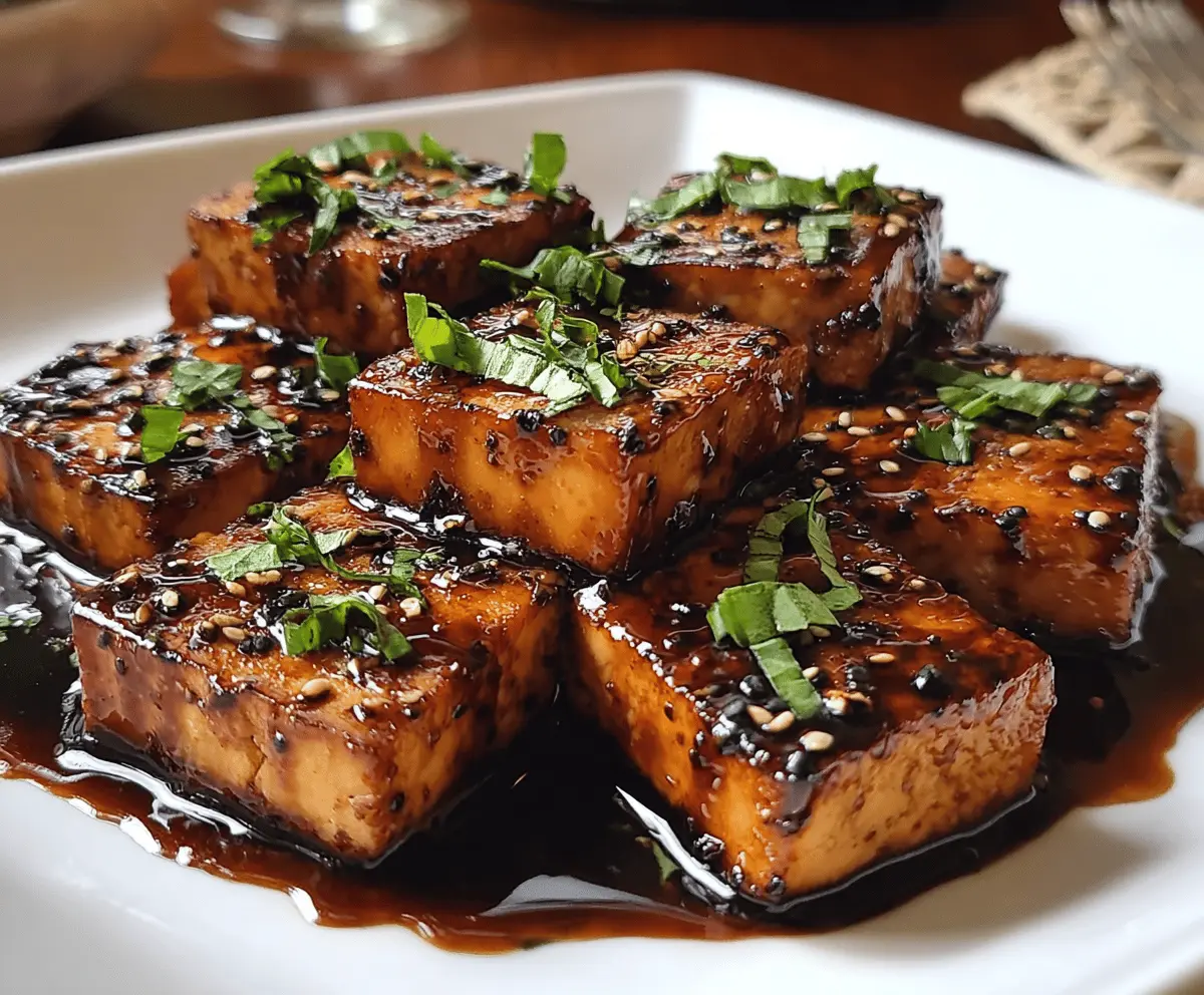 Easy Balsamic Glazed Tofu Recipe