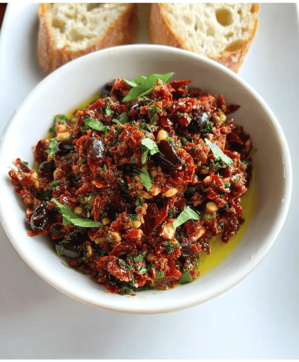 Easy Olive and Sun-Dried Tomato Tapenade Recipe