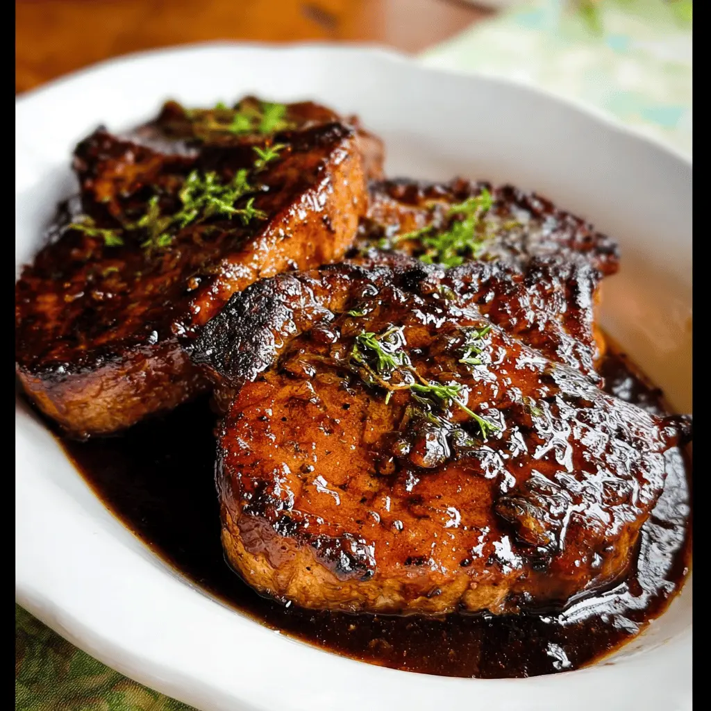 Easy Balsamic Pork Chops Recipe
