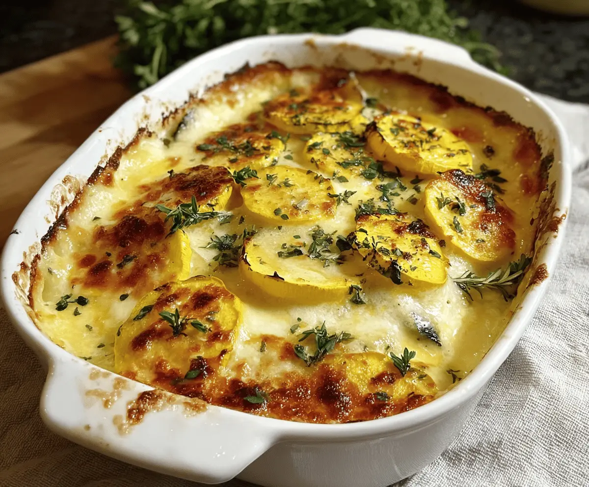 Easy Cheesy Zucchini and Yellow Squash Au Gratin