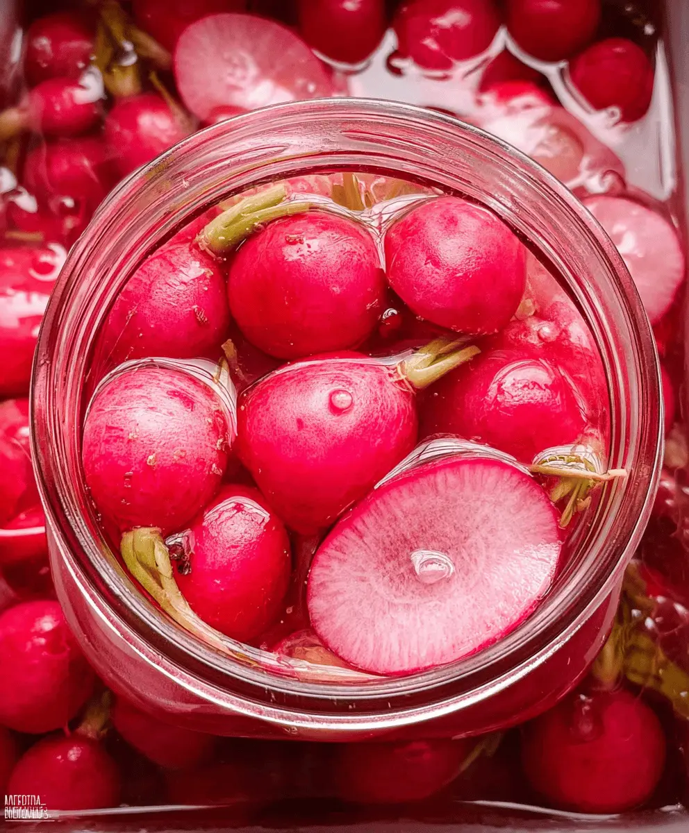 Easy Refrigerator Pickled Radishes Recipe