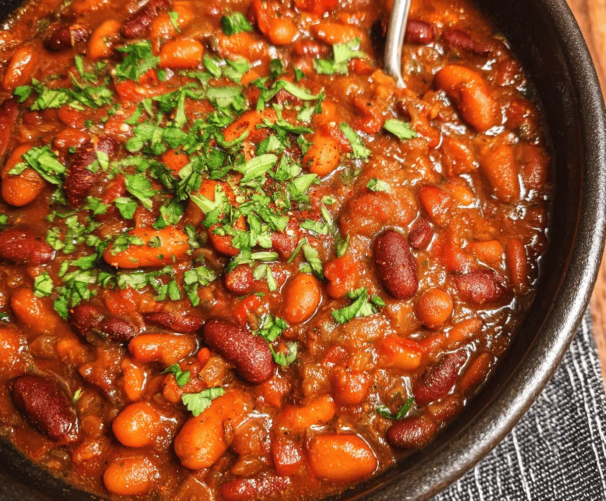 Easy Spicy Cowboy Beans Recipe
