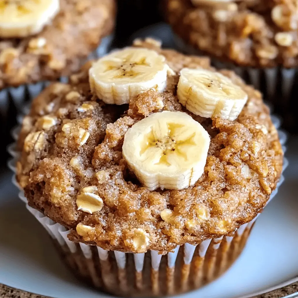 Easy Banana Oatmeal Blender Muffins