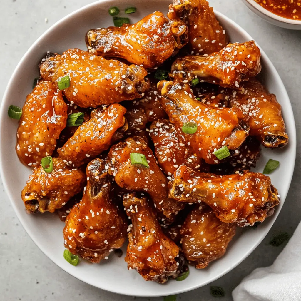 Easy Honey Sriracha Chicken Wings Recipe