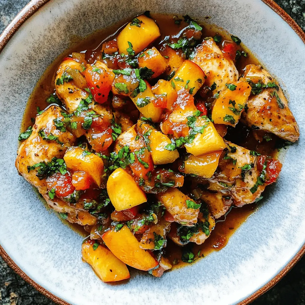 Easy Peach Salsa Chicken Recipe