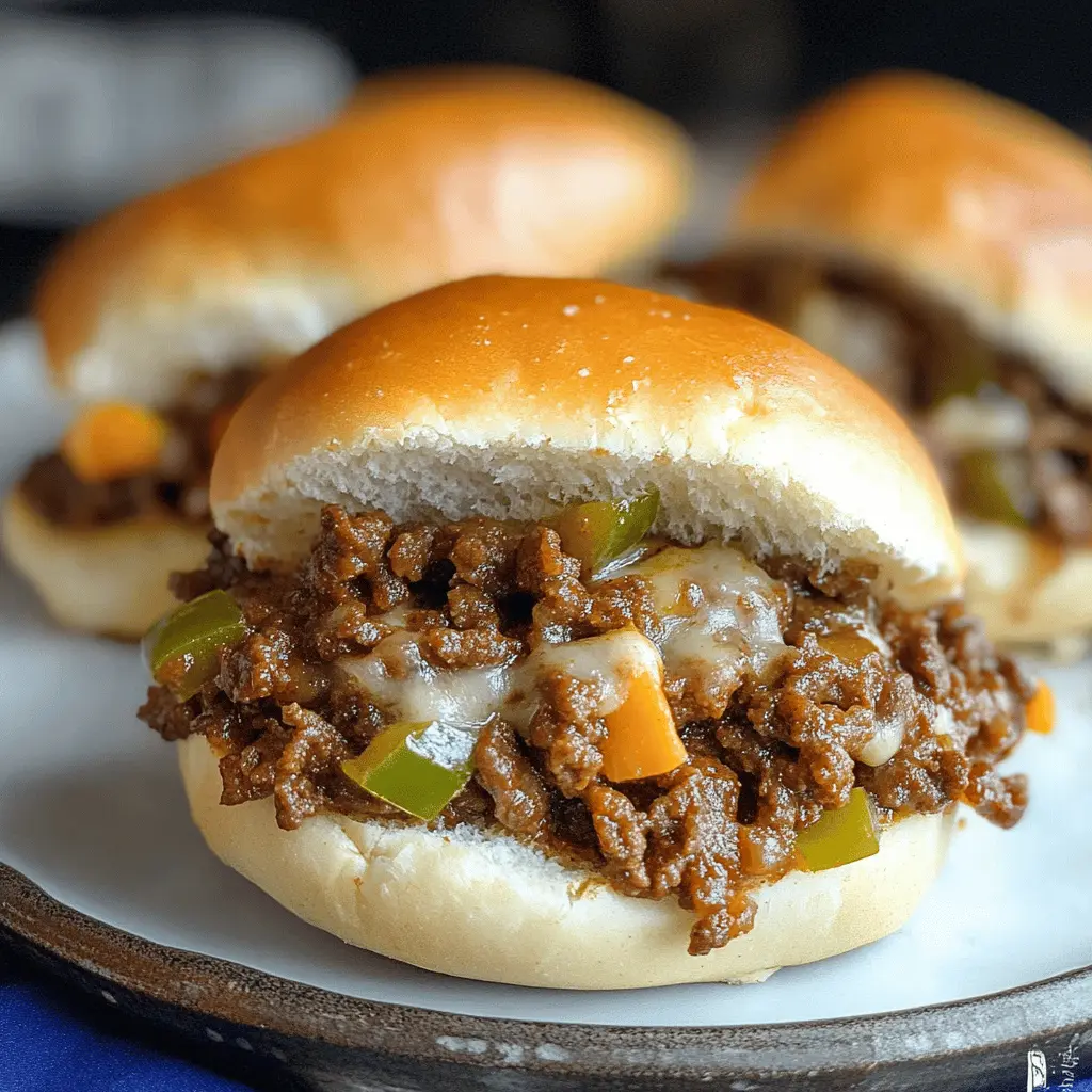 Easy Philly Cheesesteak Sloppy Joes Recipe