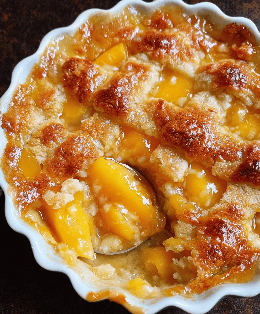 Easy Canned Peach Cobbler Recipe