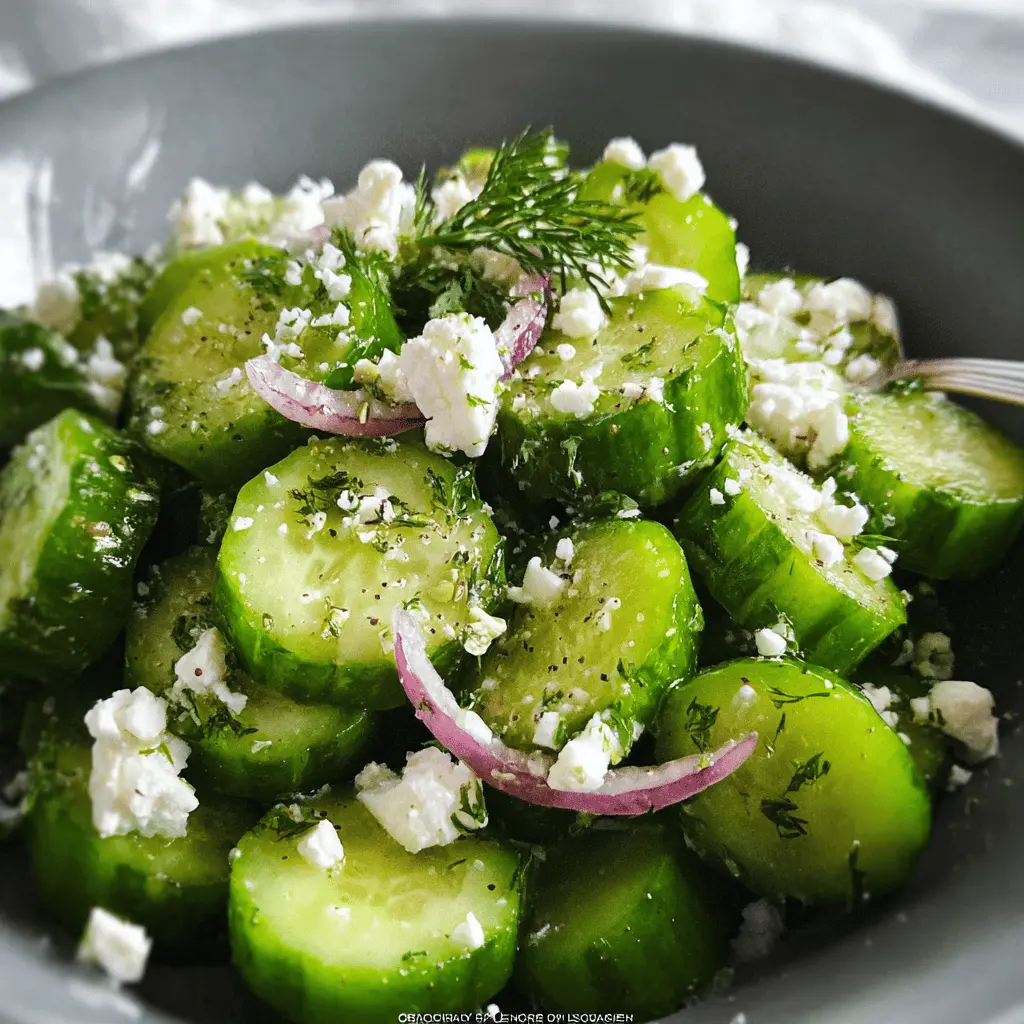 Easy Cucumber Feta Salad Recipe