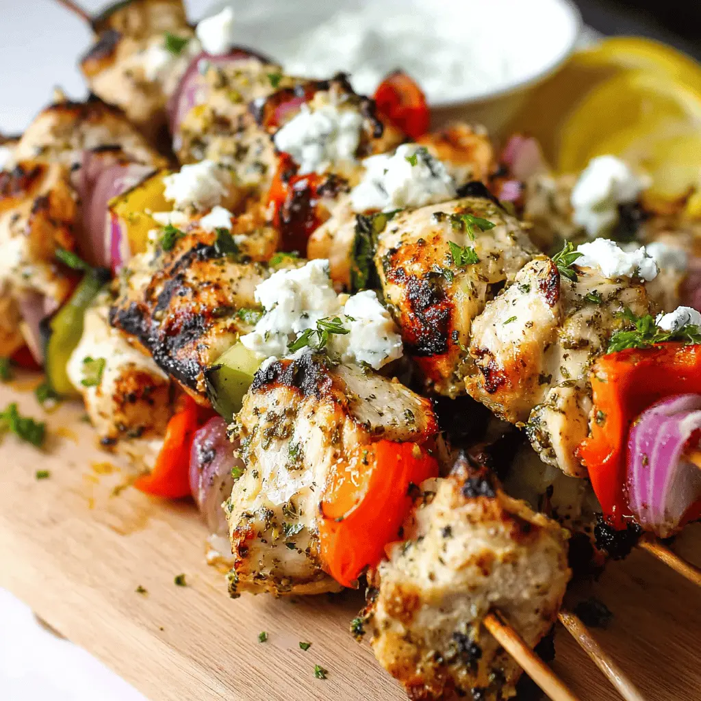 Easy Greek Chicken Souvlaki Kebabs Recipe