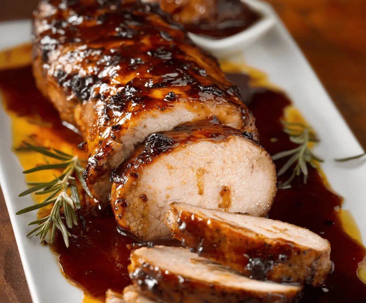 Easy Oven Baked BBQ Pork Tenderloin Recipe