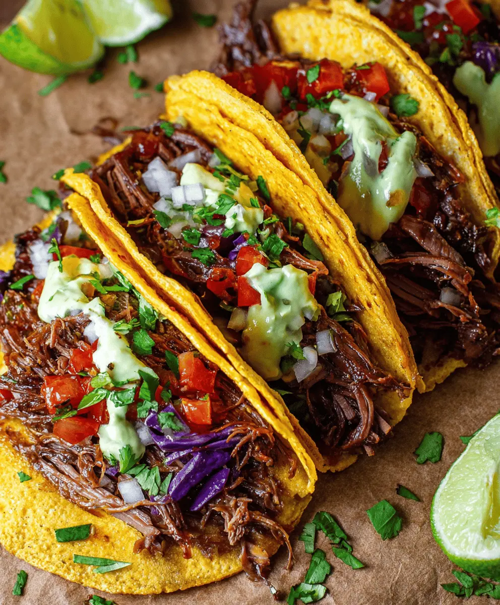 Easy Slow Cooker Chuck Roast Tacos Recipe