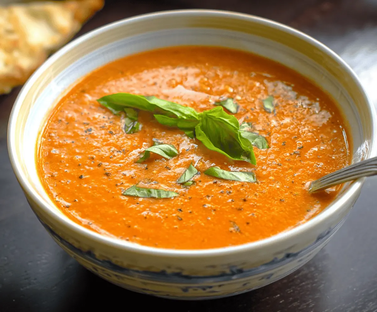 Easy Roasted Zucchini and Tomato Soup Recipe