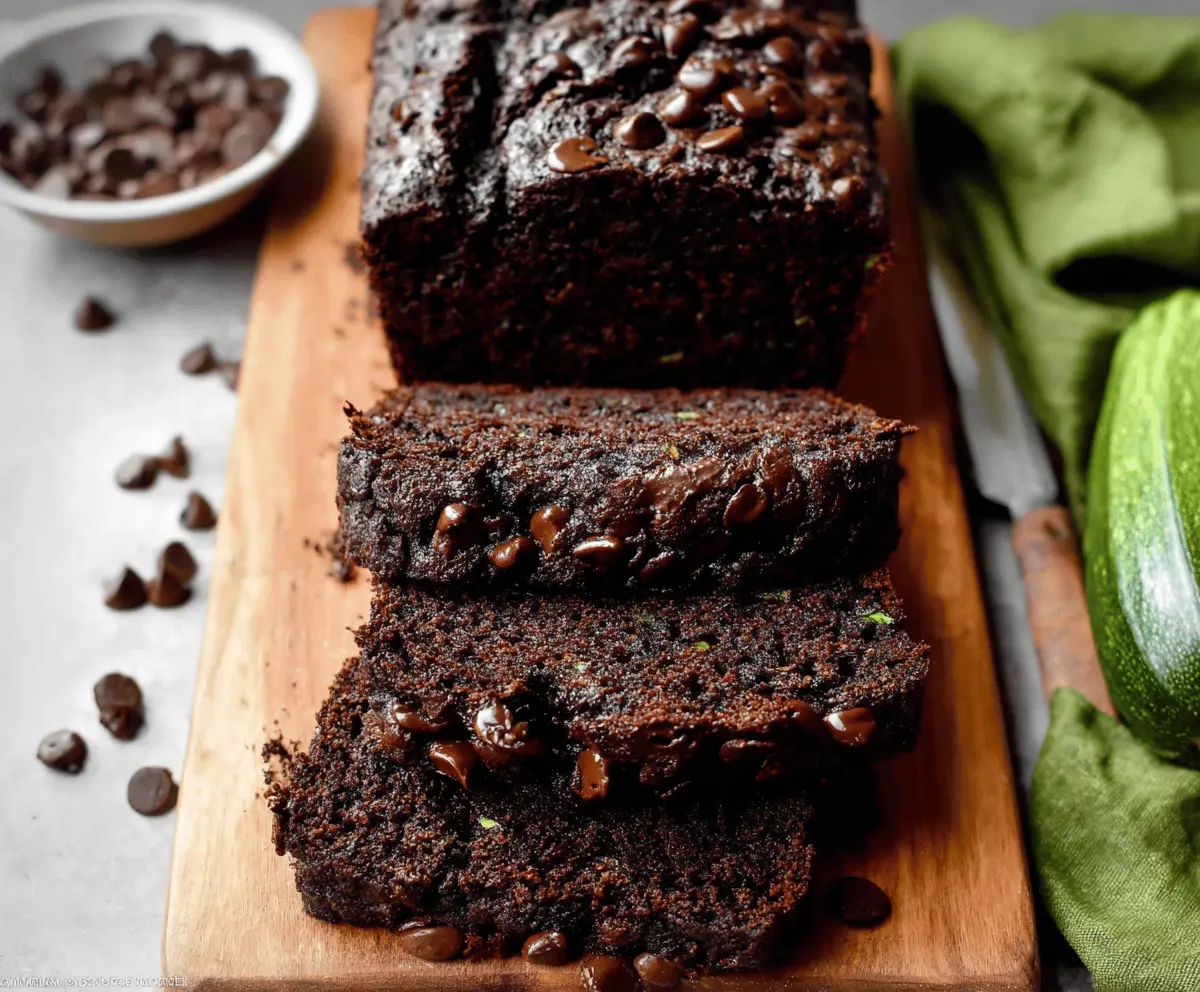 Moist Chocolate Zucchini Bread Recipe