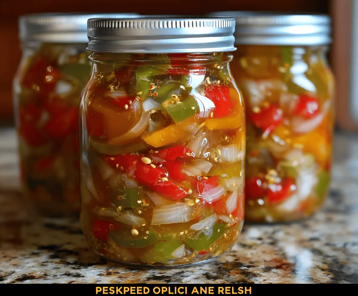 Easy Pickled Pepper and Onion Relish Recipe