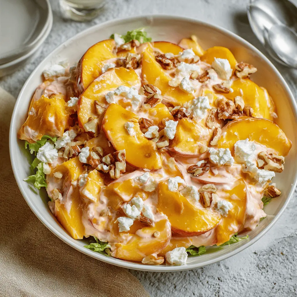 Refreshing Millionaire Peach Salad Recipe
