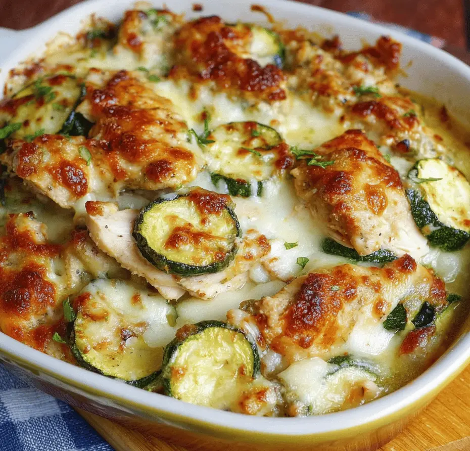 Easy Baked Chicken and Zucchini Casserole Recipe