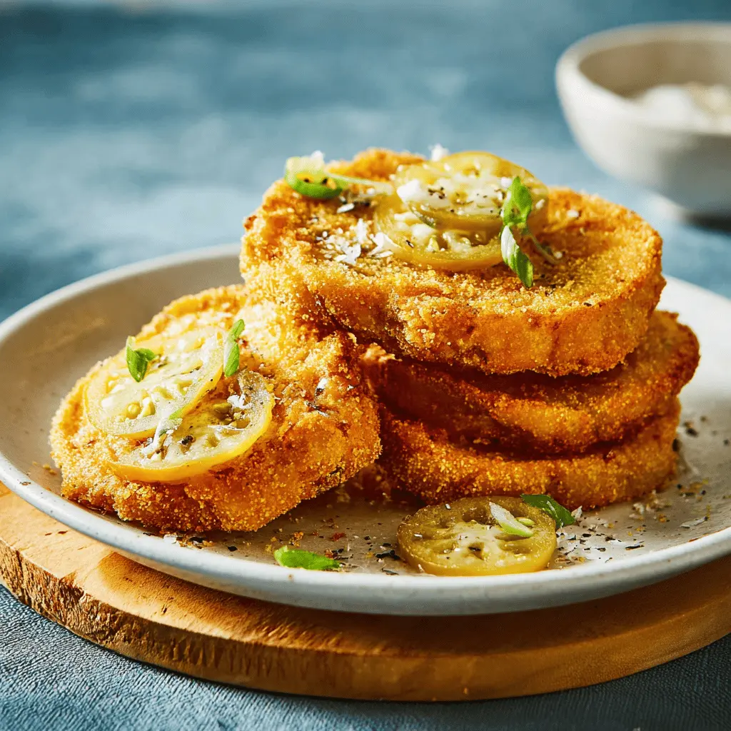 Classic Southern Fried Green Tomatoes Recipe