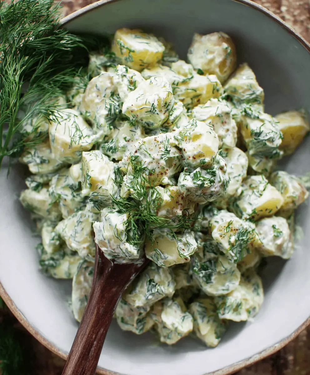 Creamy Dill Potato Salad With Tangy Mustard Dressing