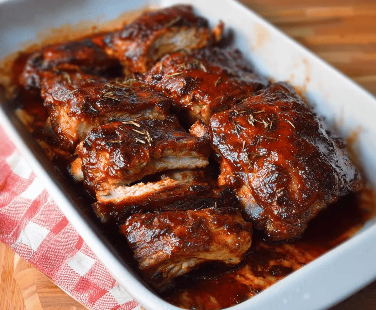 Tender Oven Baked Country Style Pork Ribs