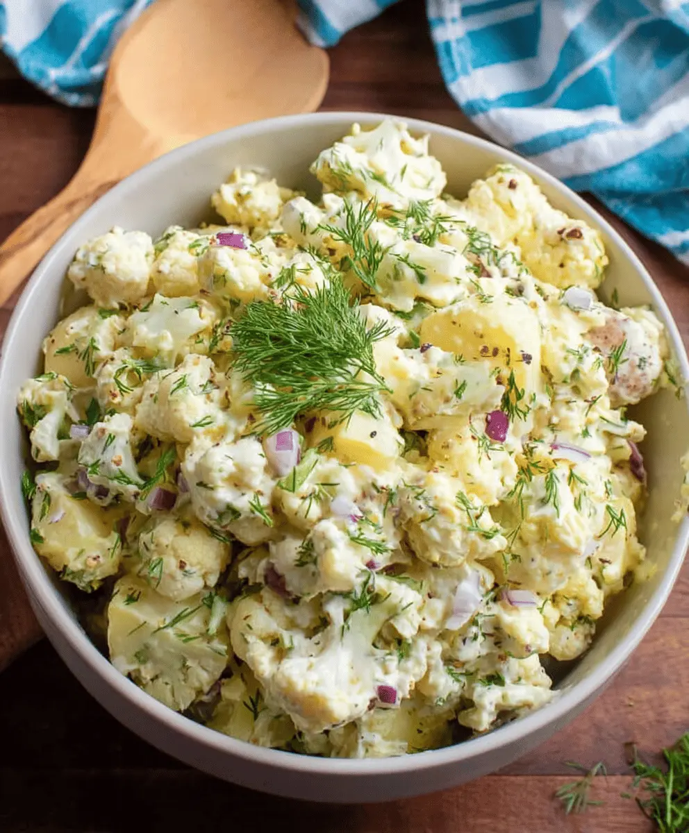 Low Carb Cauliflower Potato Salad Recipe