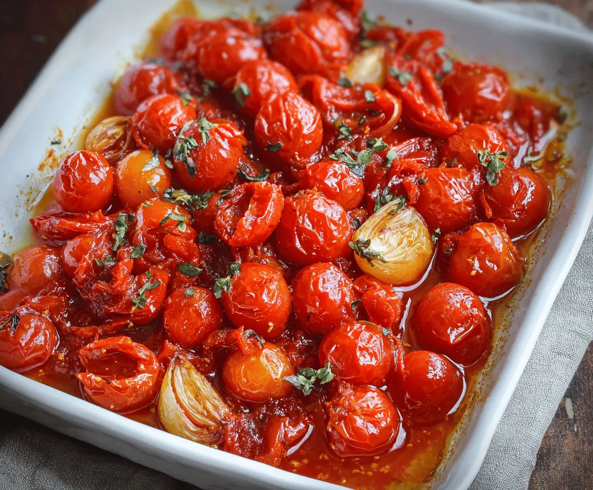 Easy Roasted Cherry Tomato Sauce Recipe