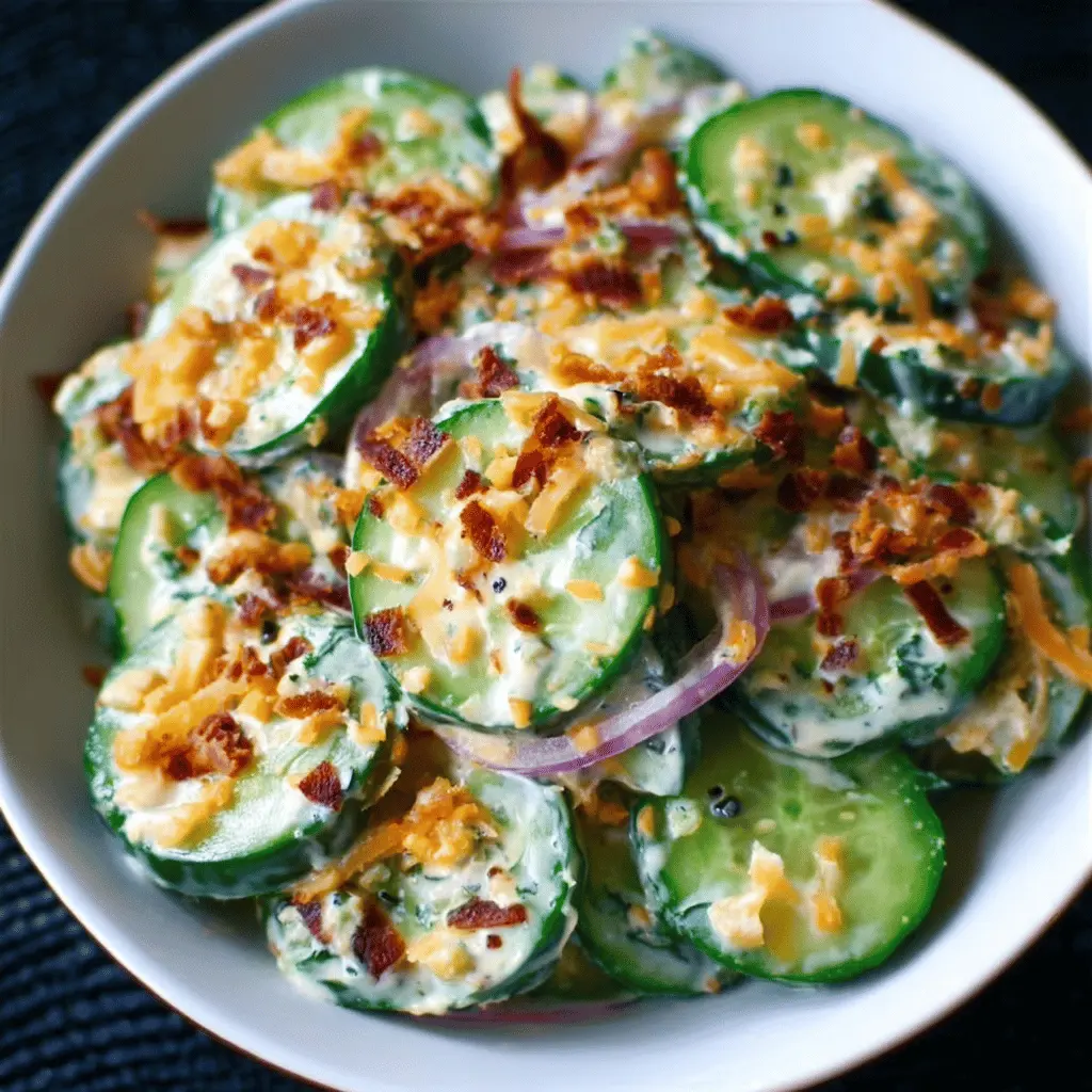 Jalapeno Popper Cucumber Salad Recipe
