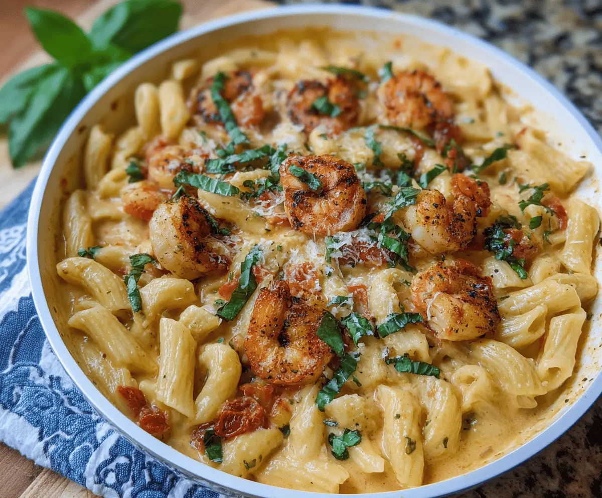 Easy Marry Me Shrimp Pasta Recipe with Garlic Butter