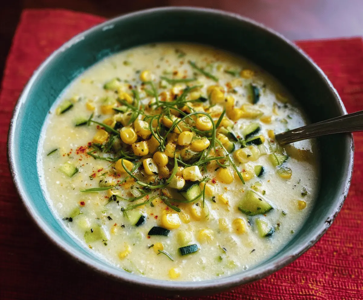 Easy Summer Corn and Zucchini Chowder Recipe