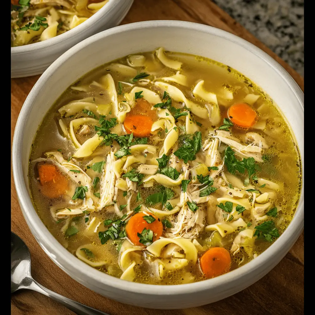 Classic Chicken Noodle Soup Recipe for Comfort & Warmth
