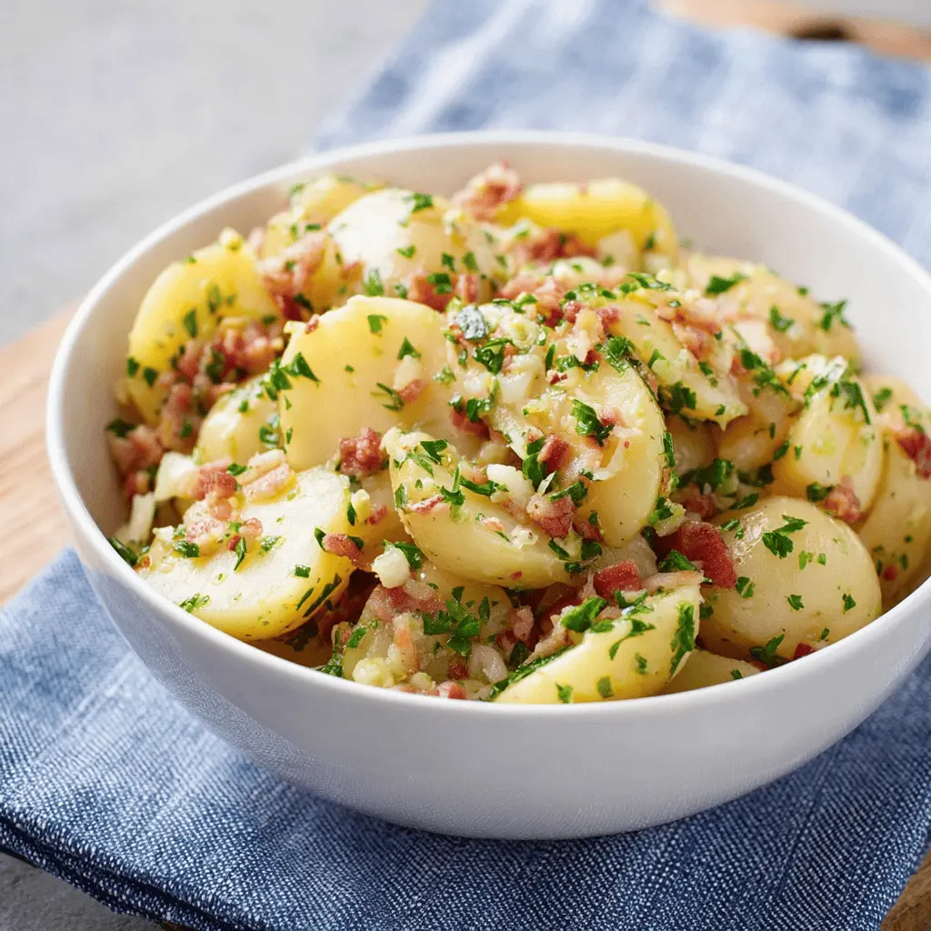 Easy German Potato Salad Recipe with Tangy Dressing