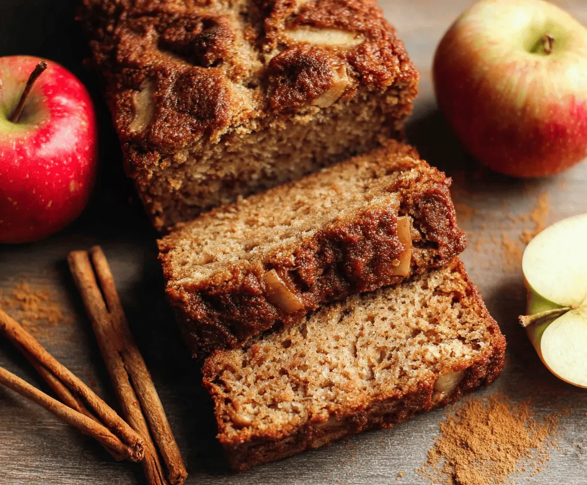 Easy Cinnamon Applesauce Bread Recipe