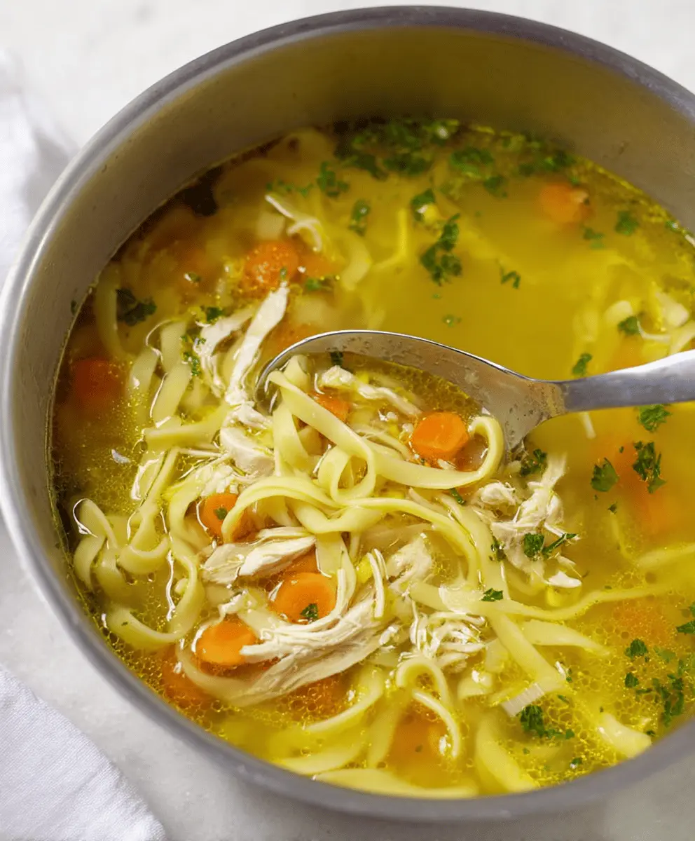 Comforting Chicken Noodle Soup to Feel Better Fast