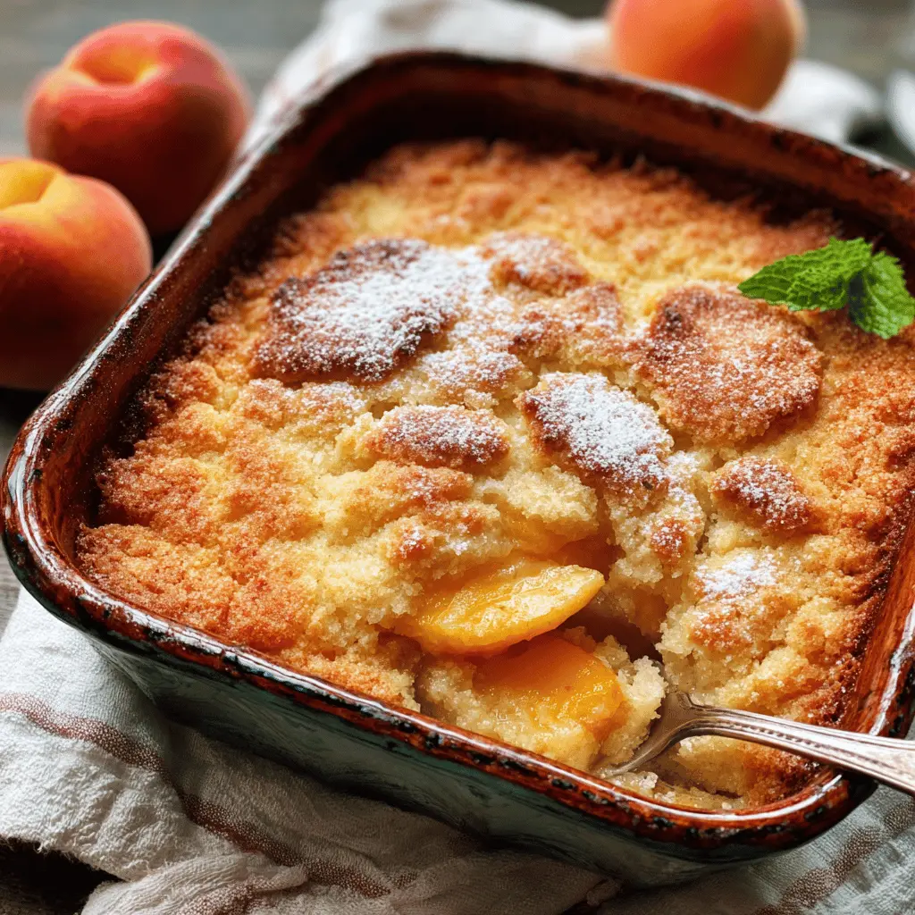 Old-Fashioned Peach Cobbler Recipe