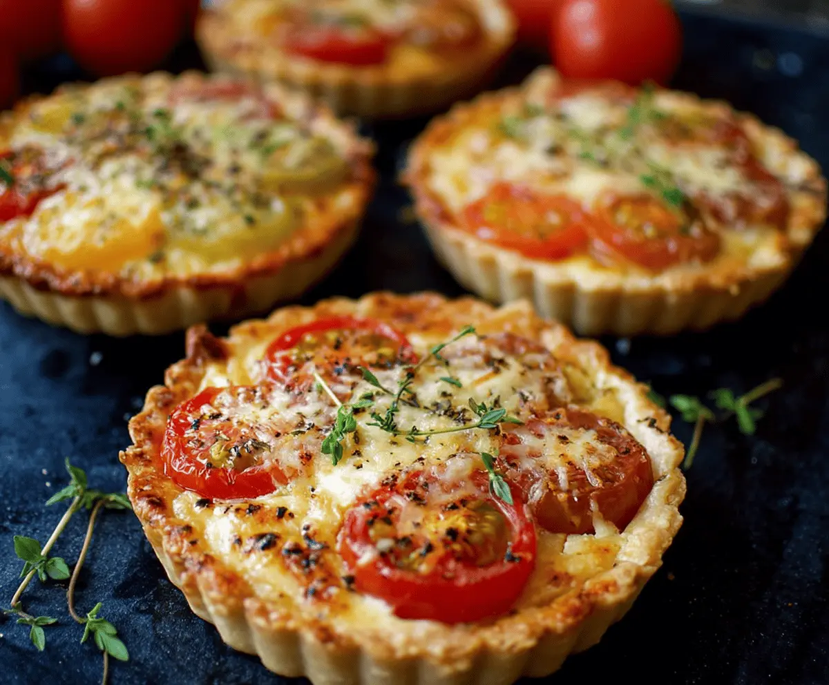 Easy Cheese and Tomato Tarts Recipe