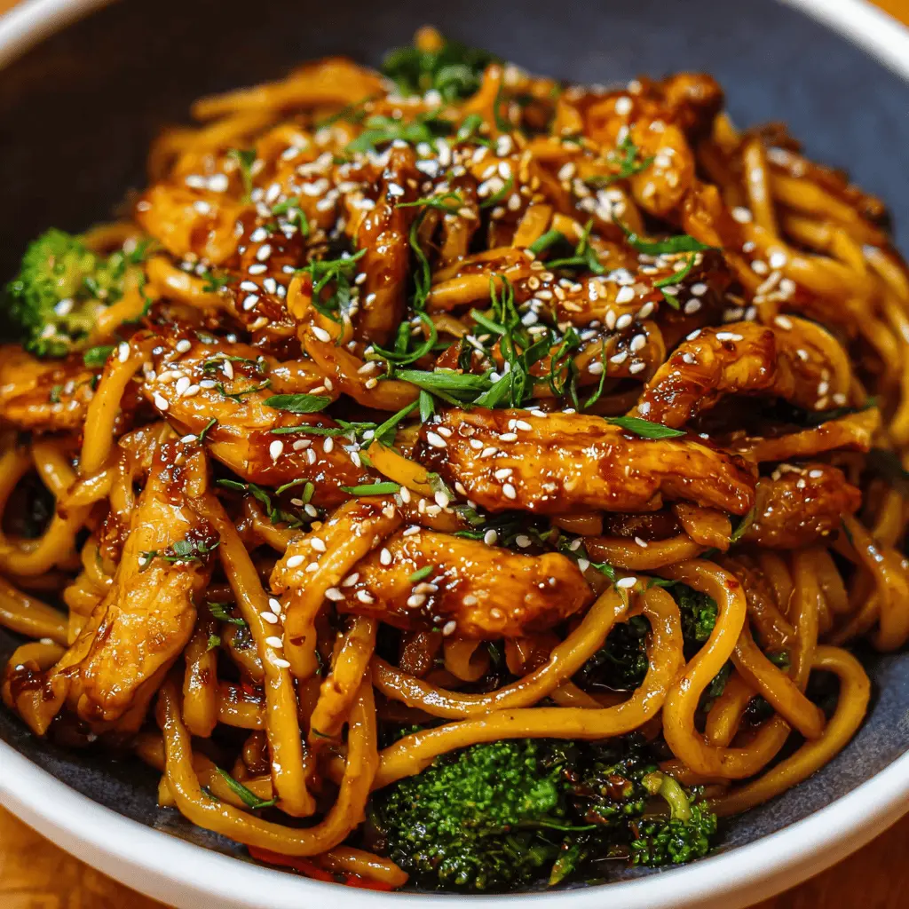 Easy Chicken Teriyaki Noodles Recipe