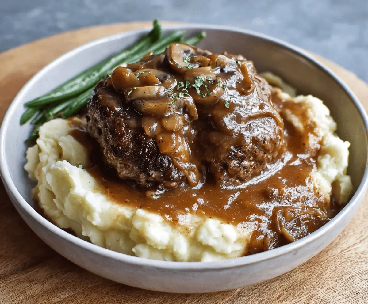 Easy Slow Cooker Salisbury Steak Recipe